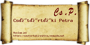 Csütörtöki Petra névjegykártya