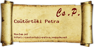 Csütörtöki Petra névjegykártya
